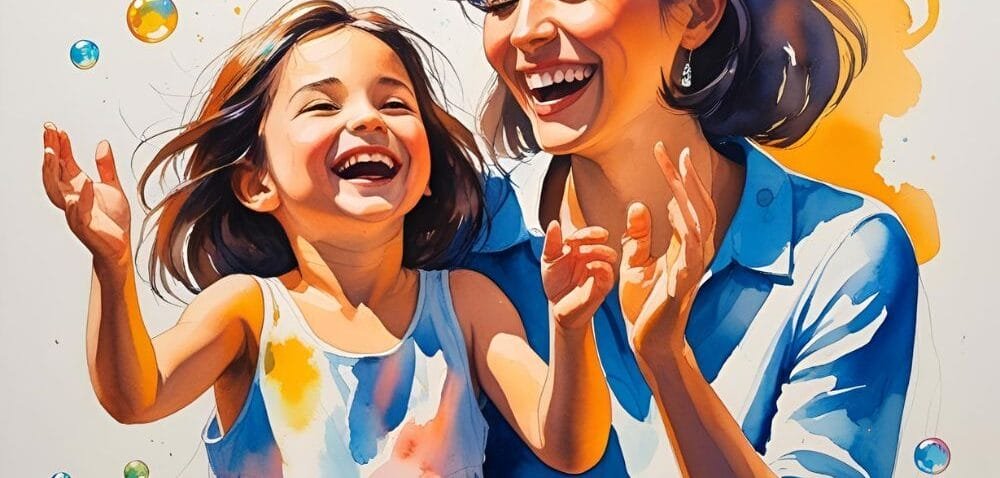 woman playing with her playful inner child. Inner child therapy for attachment issues. How to heal your inner child course with Rowenna Clifford