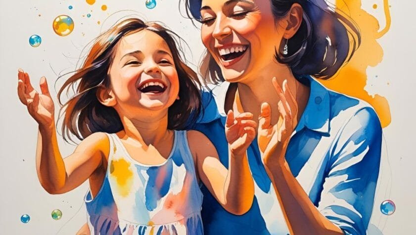 woman playing with her playful inner child. How to heal your inner child course with Rowenna Clifford