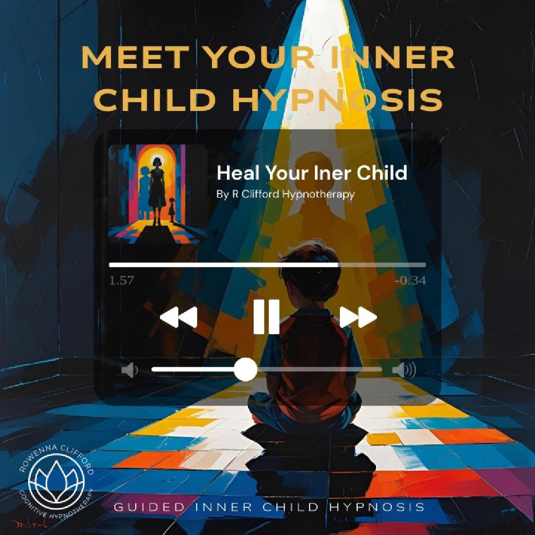 inner child hypnosis audio cover, by Rowenna Clifford London Hypnotherapist