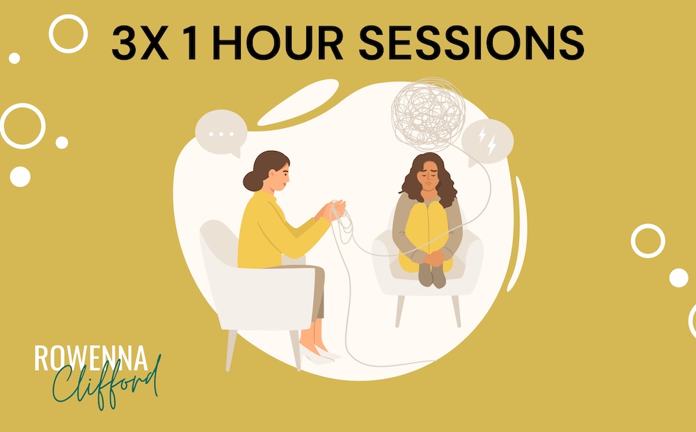 3 X 1 hour hypnotherapy session cover